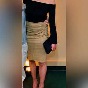 Lulu's Brown Pencil Skirt Knee-Length Work